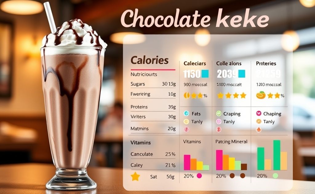 Nutritional facts for chocolate milkshake calories