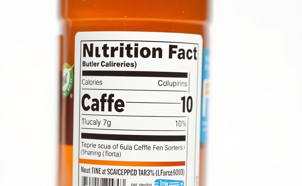 Nutritional facts of Truly Iced Tea caffeine content