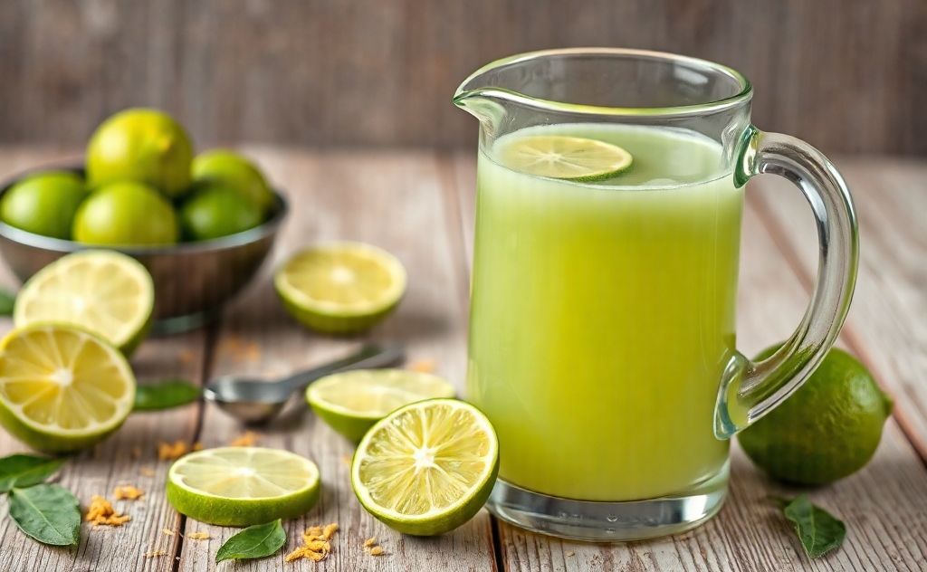 Nutritional value of lime juice minus sugar