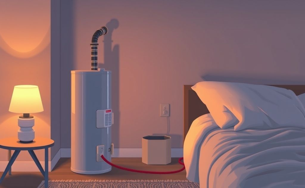 Oil heater safety during overnight use