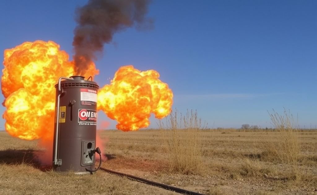 Oil heaters can explode under certain conditions