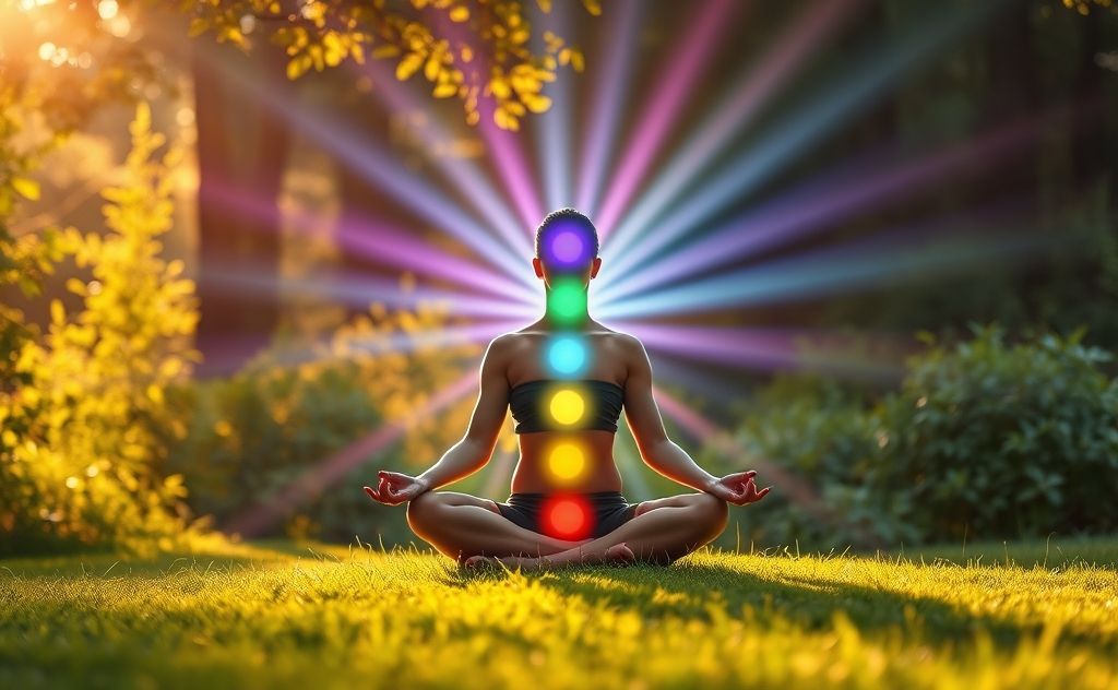 Open chakras with meditation techniques and energy flow