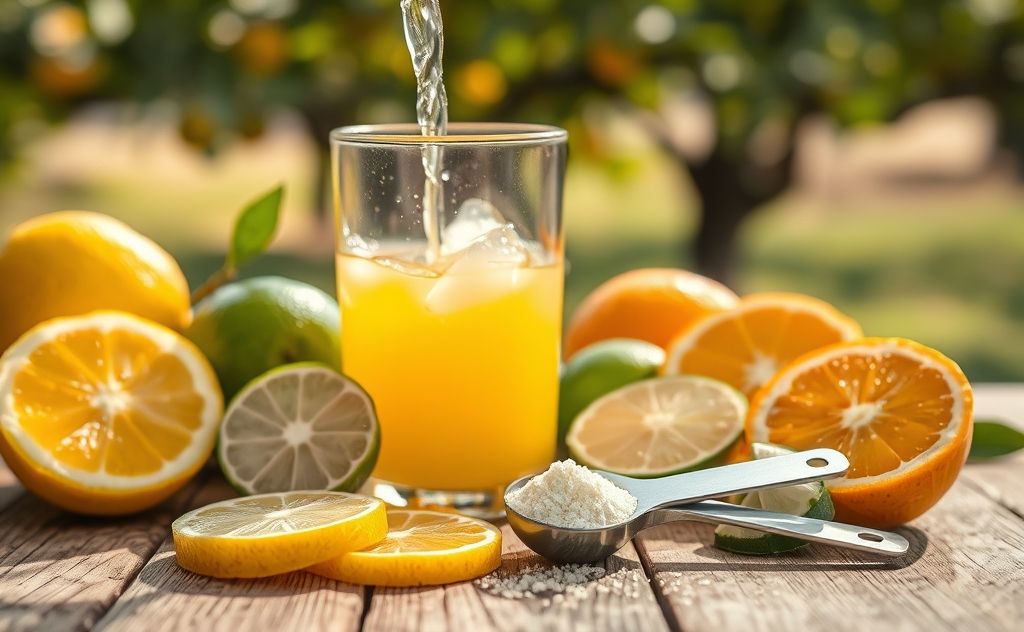 Optimal citric acid amount for juice flavor