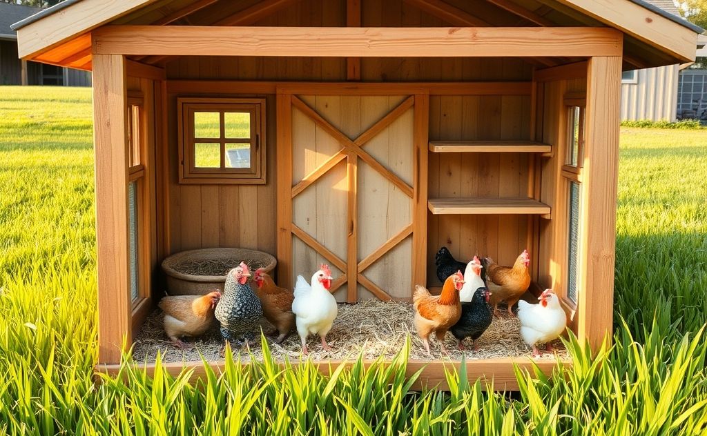 Optimal coop size for 12 chickens needed