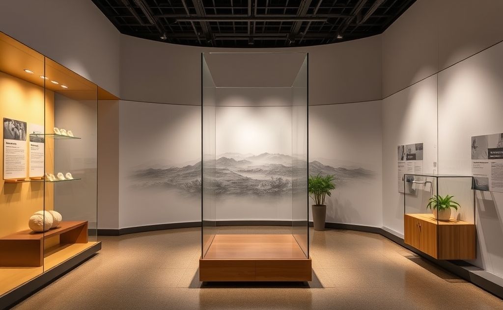 Optimal humidity temperature balance museum display