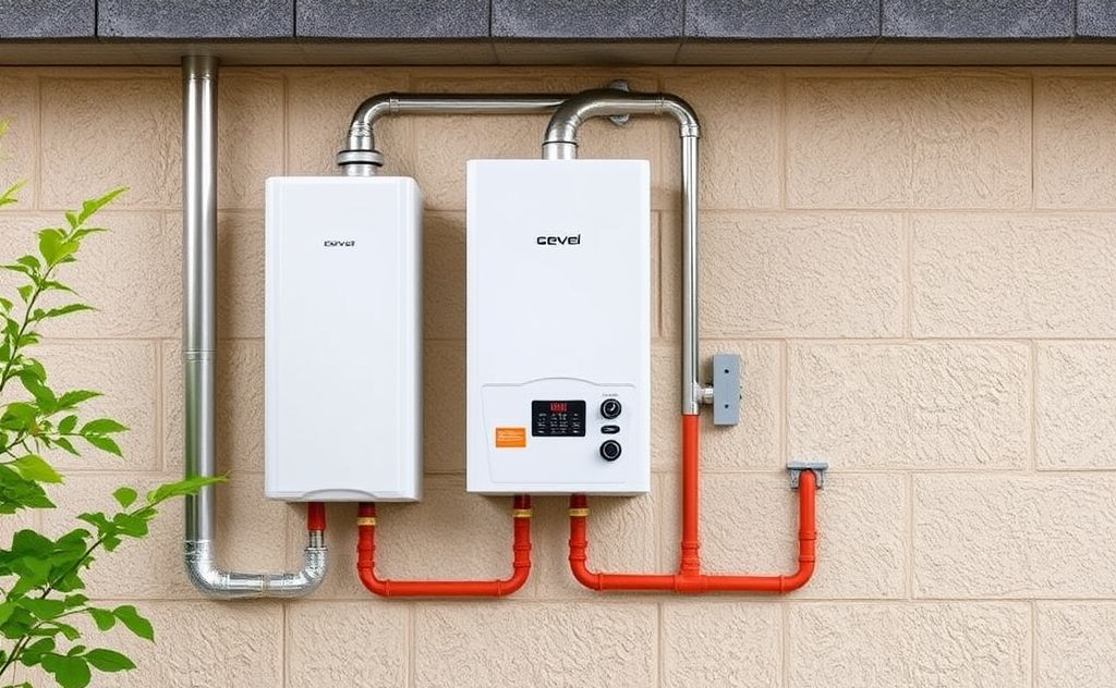 Optimal locations for tankless water heater setup