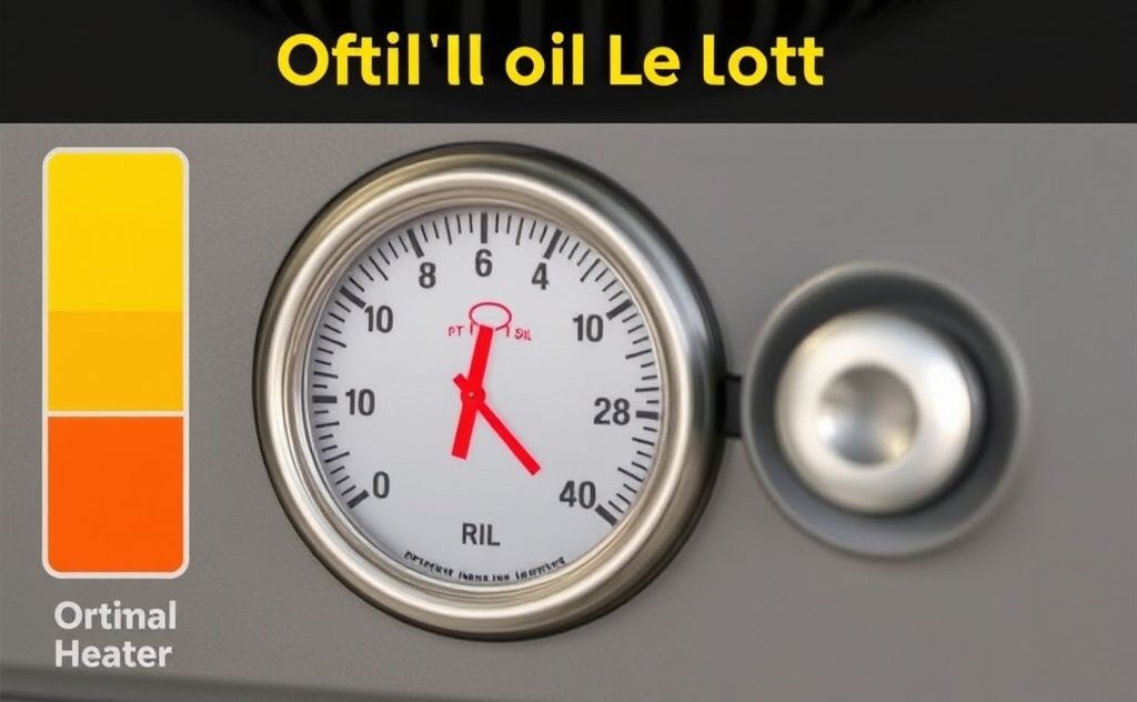 Optimal oil level for portable heater operation