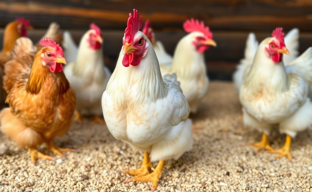 Optimal scratch grain amount for happy chickens