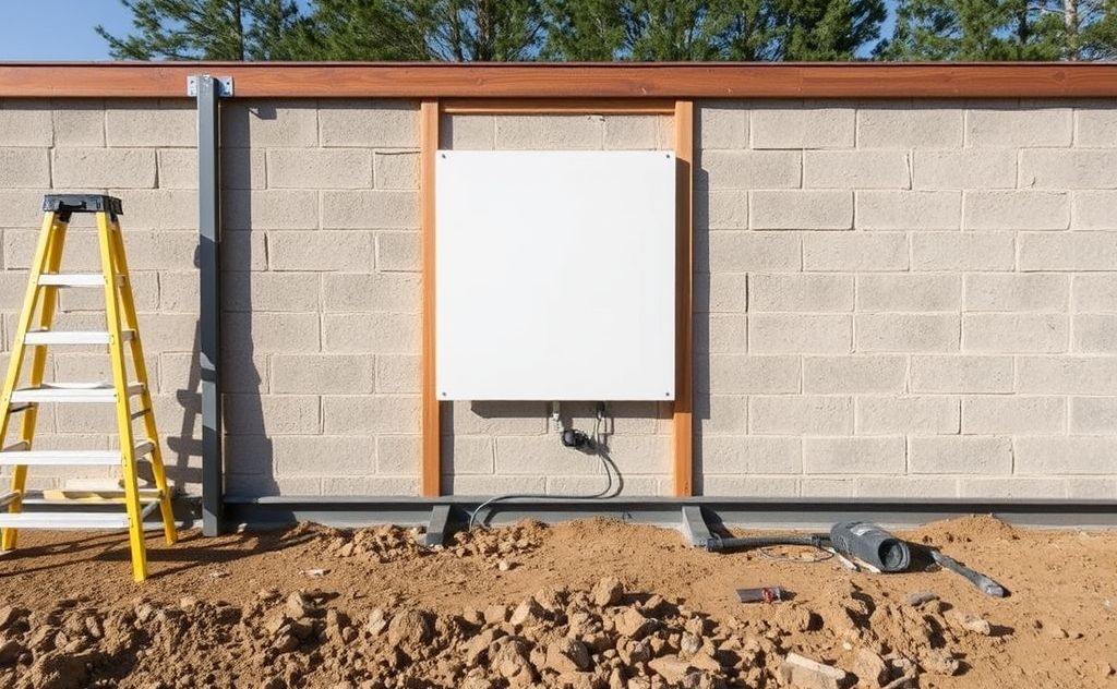 Optimal site for convection panel heater installation.
