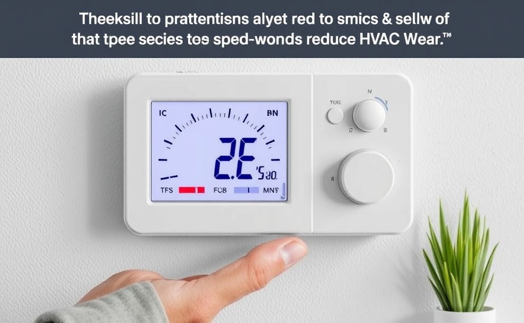 Optimal temperature settings reduce HVAC wear