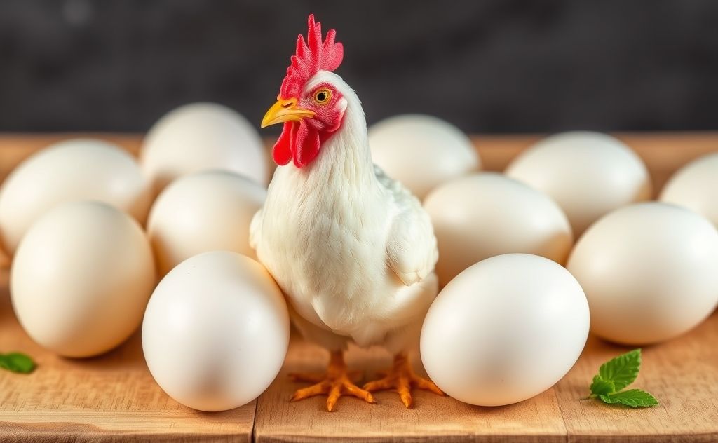 Optimize diet for bigger chicken eggs