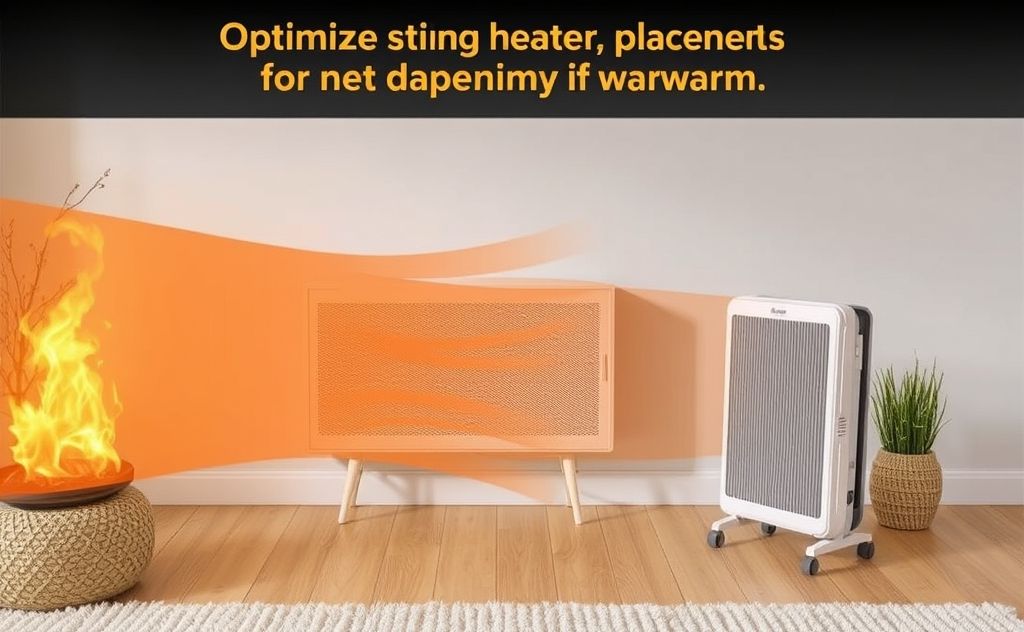Optimize heater placement for maximum warmth.