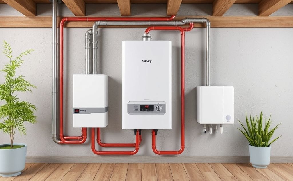 Optimize heating efficiency central hot water system