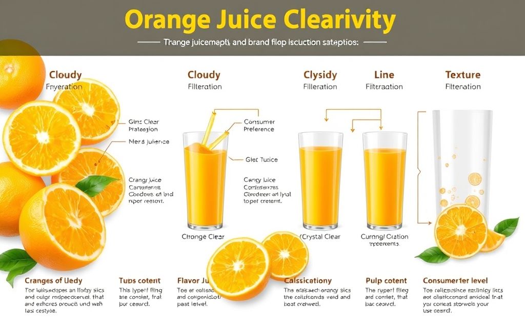 Orange juice clarity and classification explained