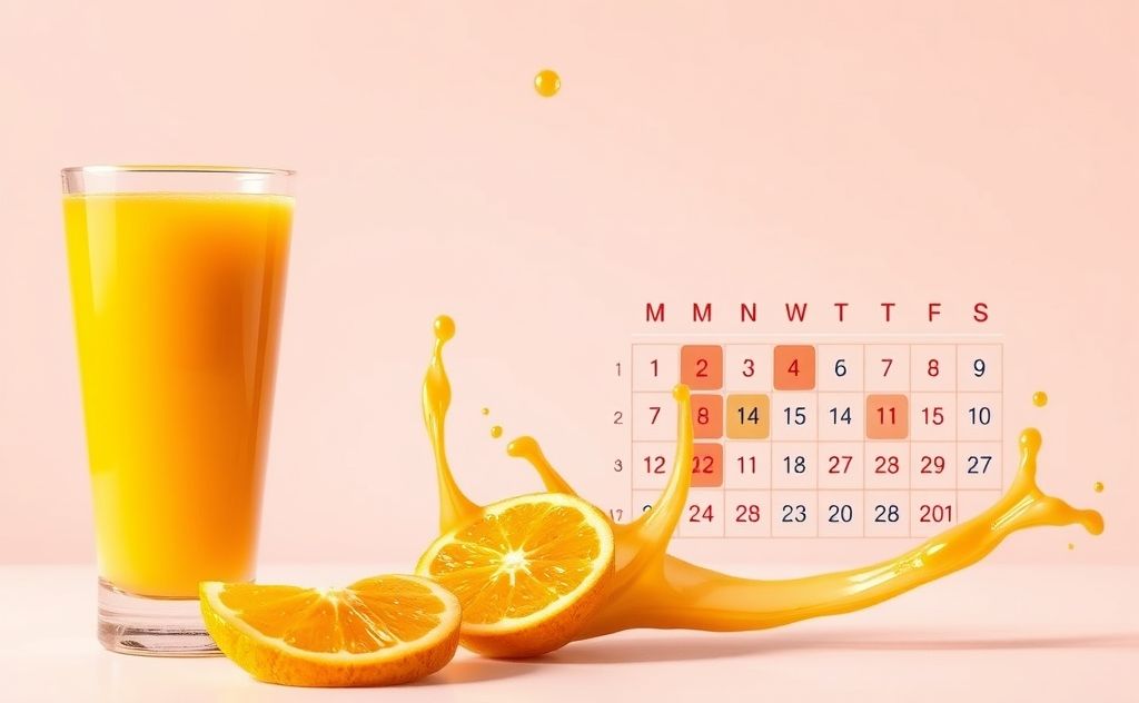 Orange juice impact on menstrual cycles