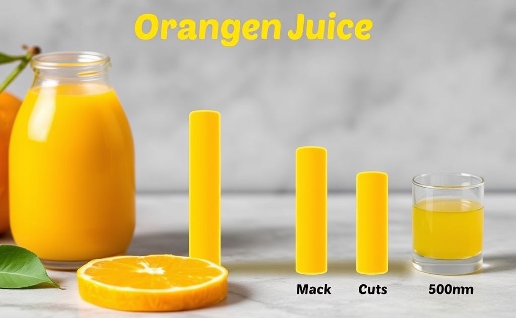 Orange juice potassium content compared to others