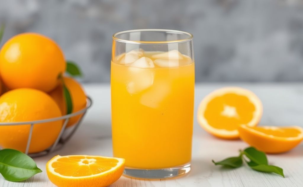 Orange juice rich in potassium benefits health