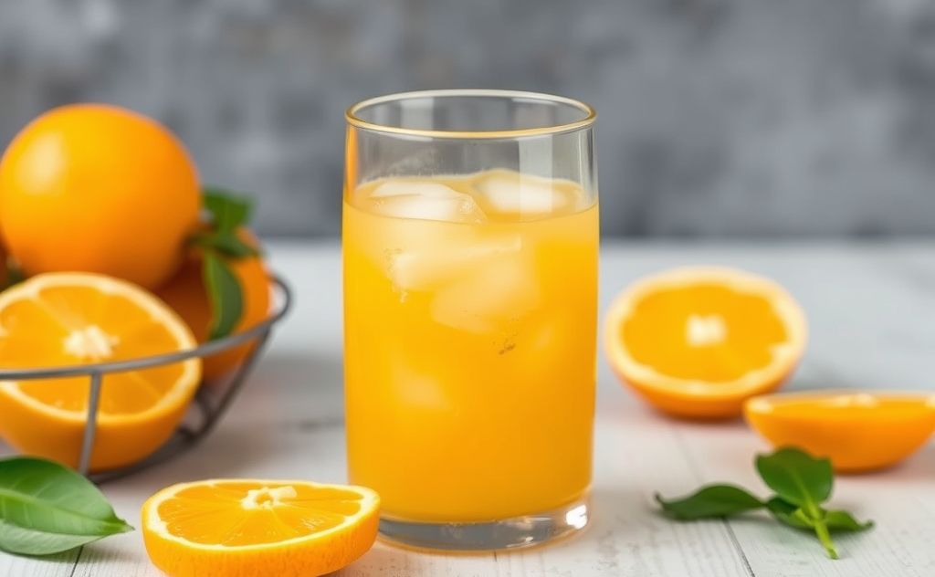 Orange juice with zinc benefits for health
