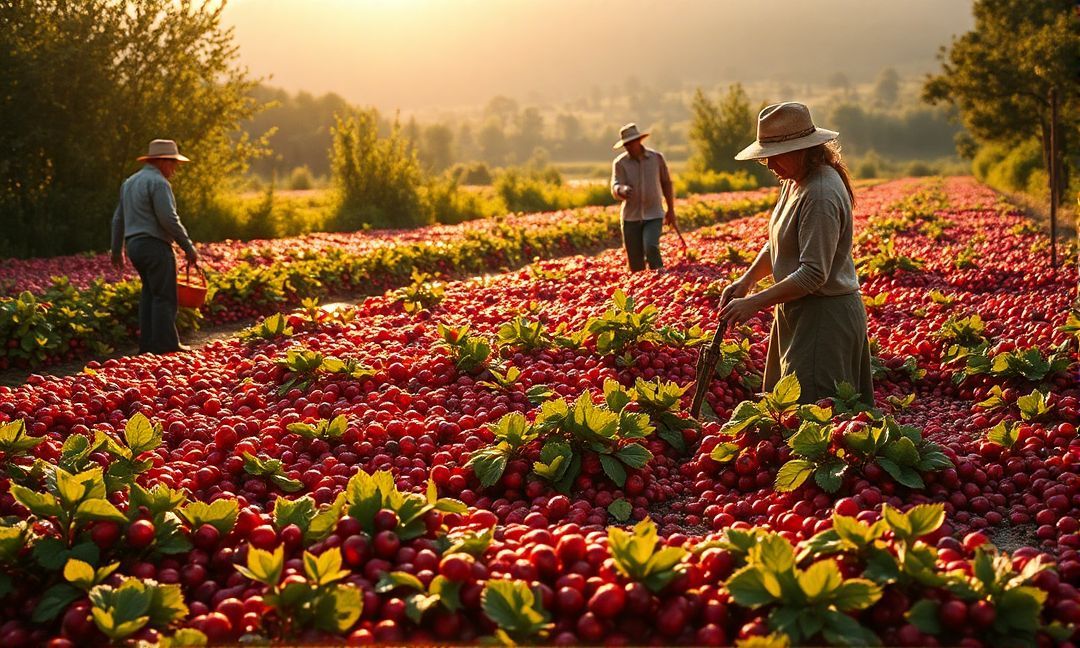 Organic methods for cranberry juice extraction