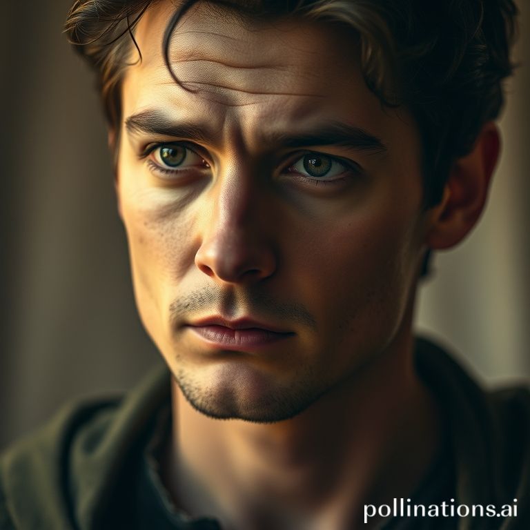 Orlando Bloom's expressive portrait, highlighting his diverse roles in films beyond his popular fantasy characters.