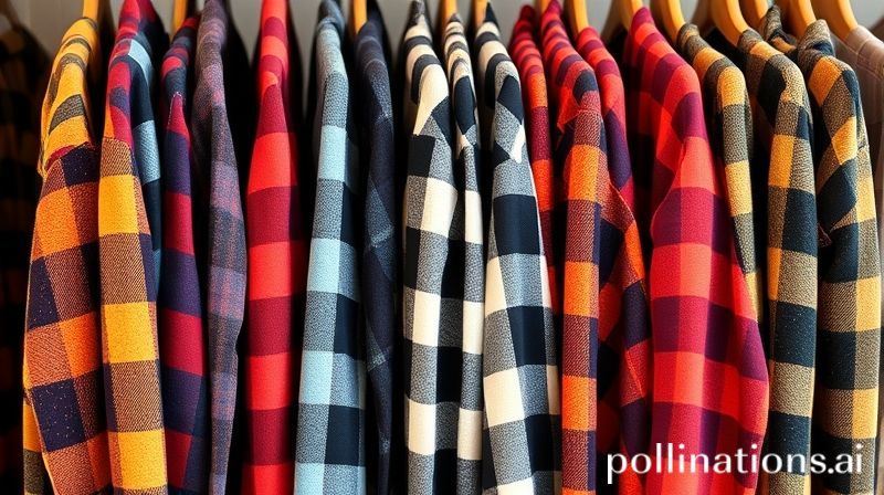 Kemeja flanel warna-warni
