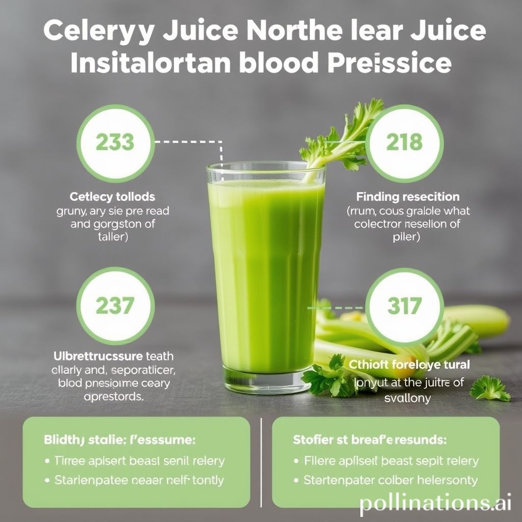 Scientific Studies on Celery Juice's Impact on Blood Pressure