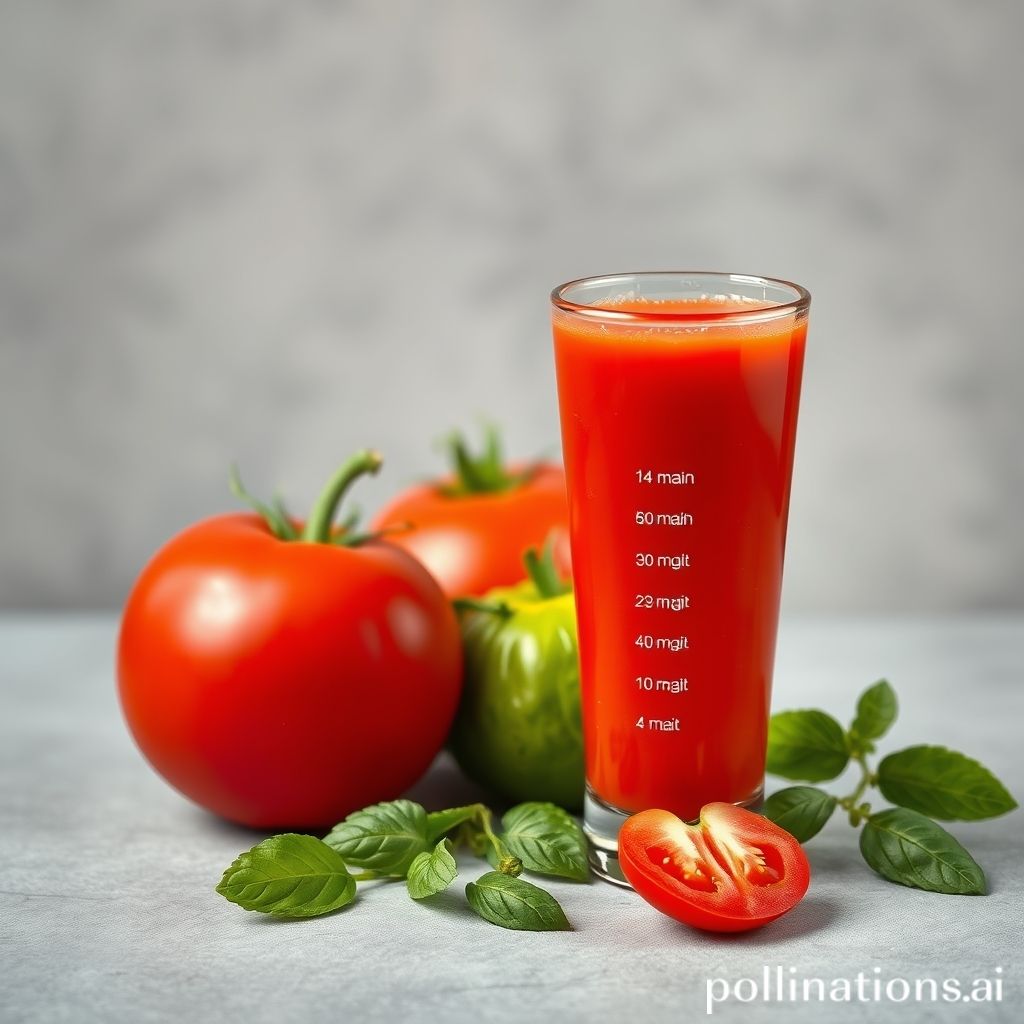 Nutritional Composition of Tomato Juice: Key Nutrients Revealed