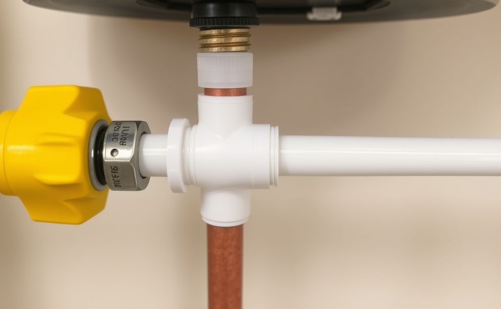 PEX connection from electric water heater