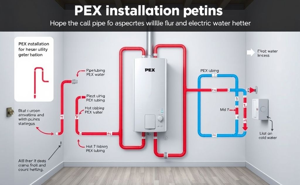 PEX installation guidelines for electric water heater