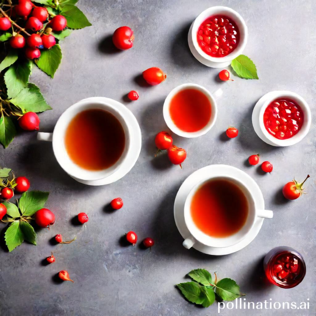 Rosehip tea with citrus and herbs