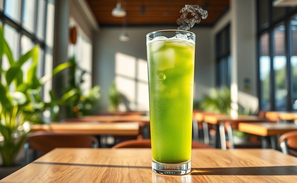 Panera Green Tea with caffeine and refreshing vibes