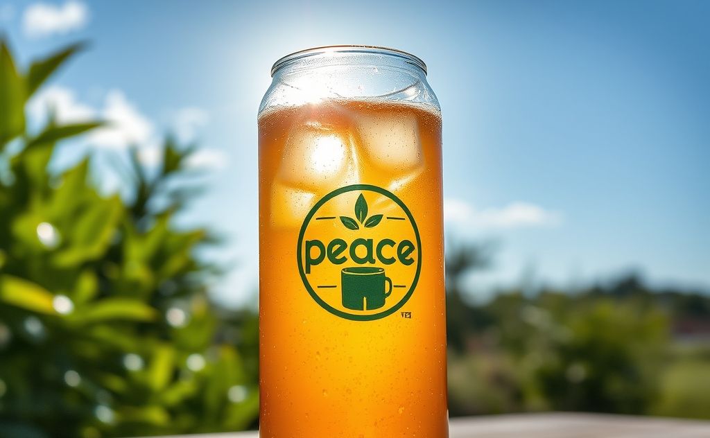 Peace Tea beverage with a refreshing vibe
