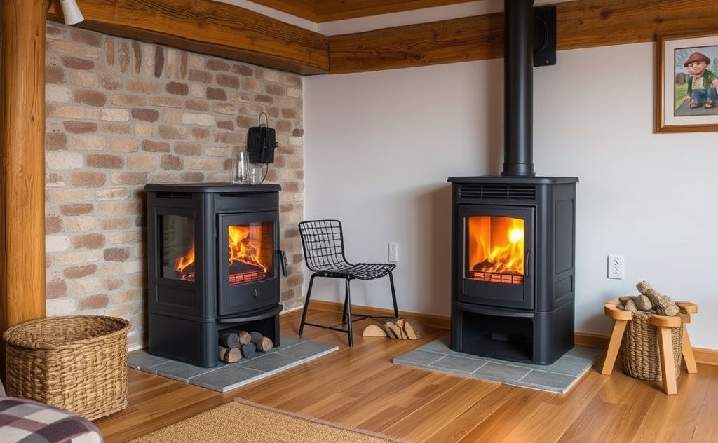 Pellet stove heating for entire home comfort