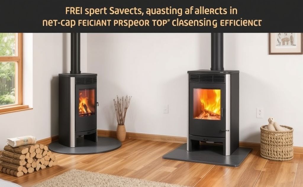 Pellet stove savings and heating efficiency
