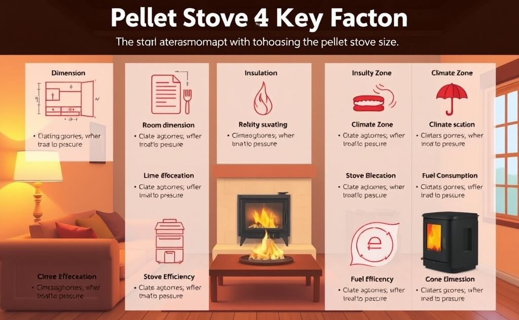 Pellet stove sizing key factors guide
