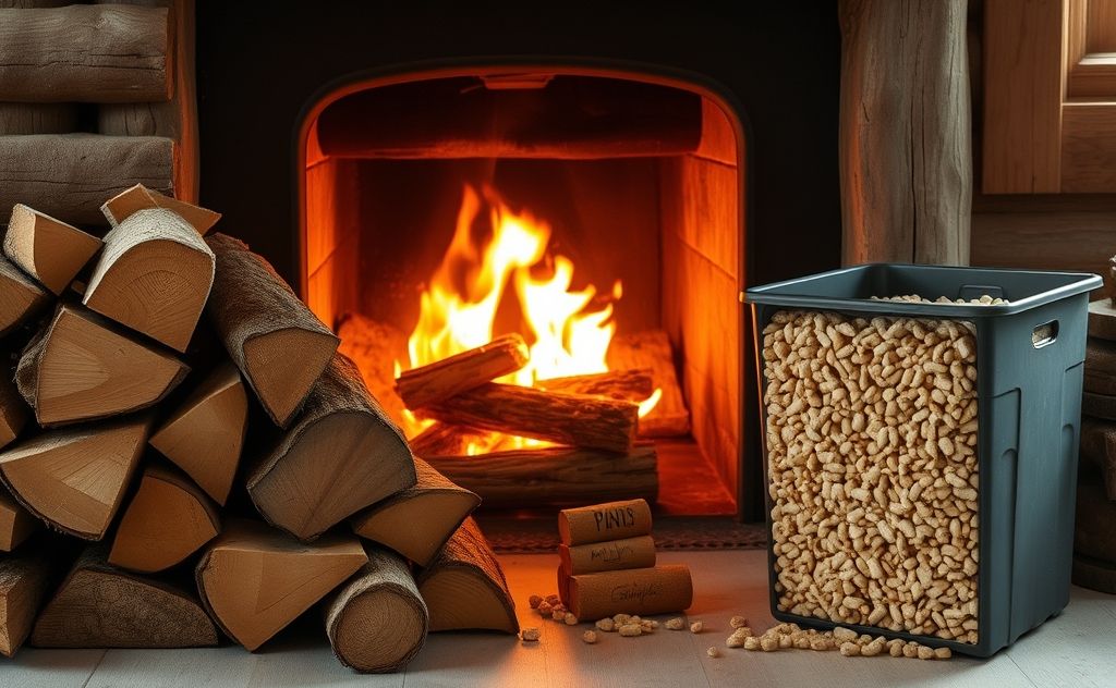Pellets and firewood: which fuels better heat?