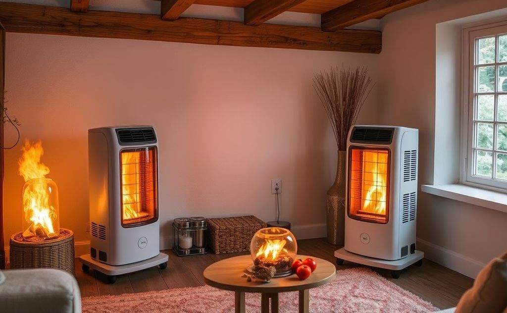 Pelonis heaters in a cozy home setting