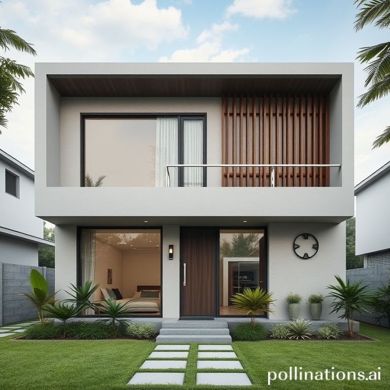 Pemasangan kusen aluminium dan kaca pada rumah modern di Jabodetabek