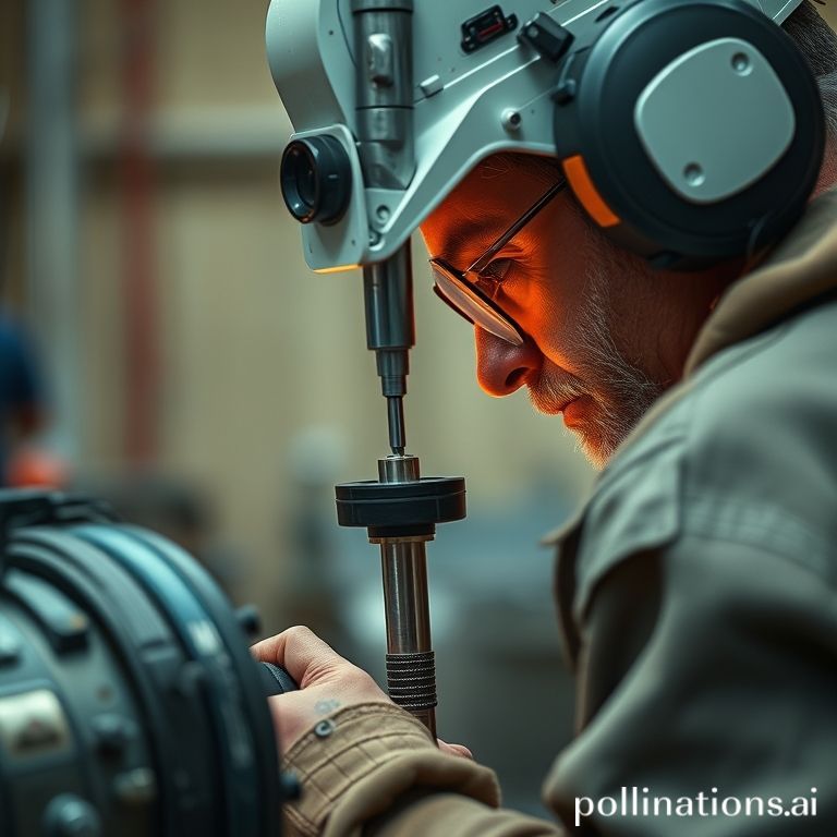 Pemasangan teralis pintu utama oleh teknisi