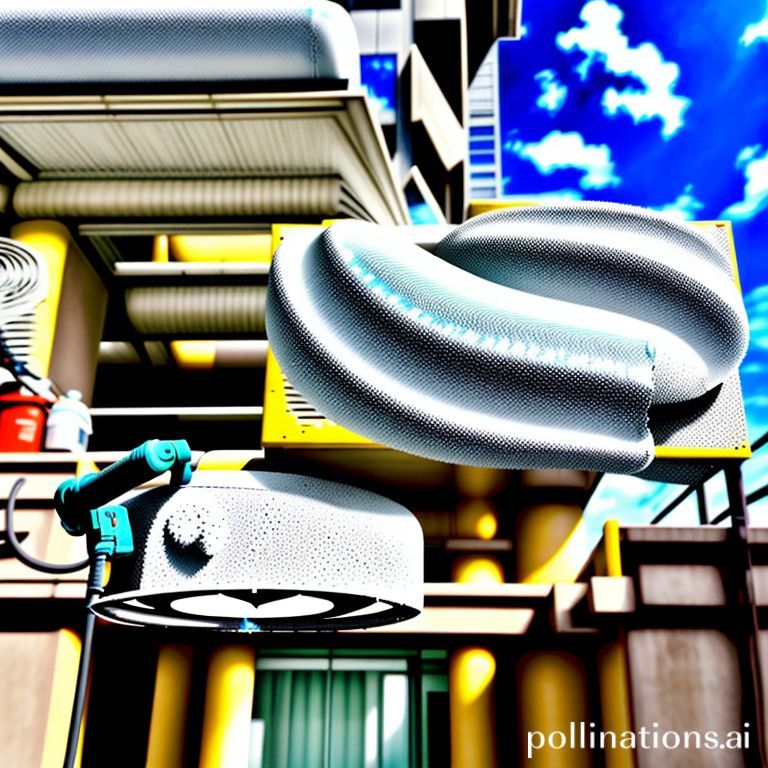 Pembersihan coil outdoor unit AC gedung perkantoran