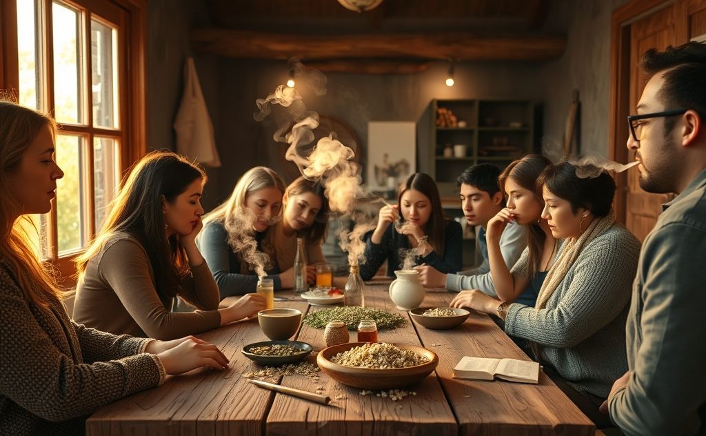 People enjoy smoking chamomile tea leaves