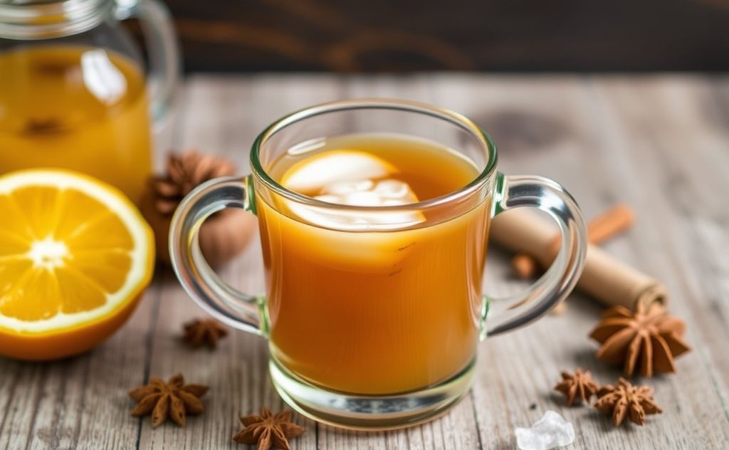 Perfect Hot Toddy with warm ingredients and spices