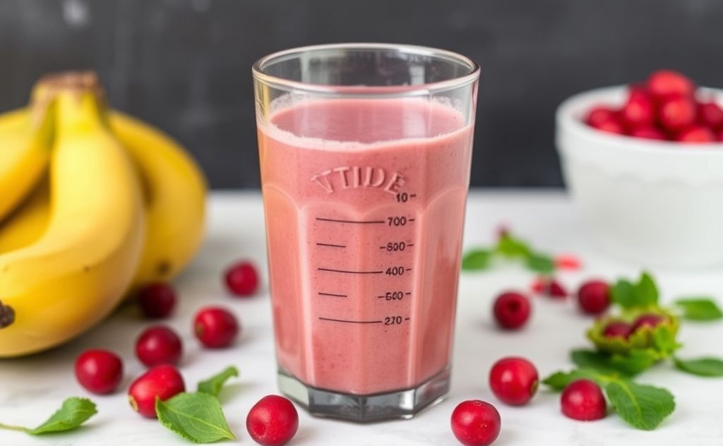 Perfect cranberry green smoothie recipe blend