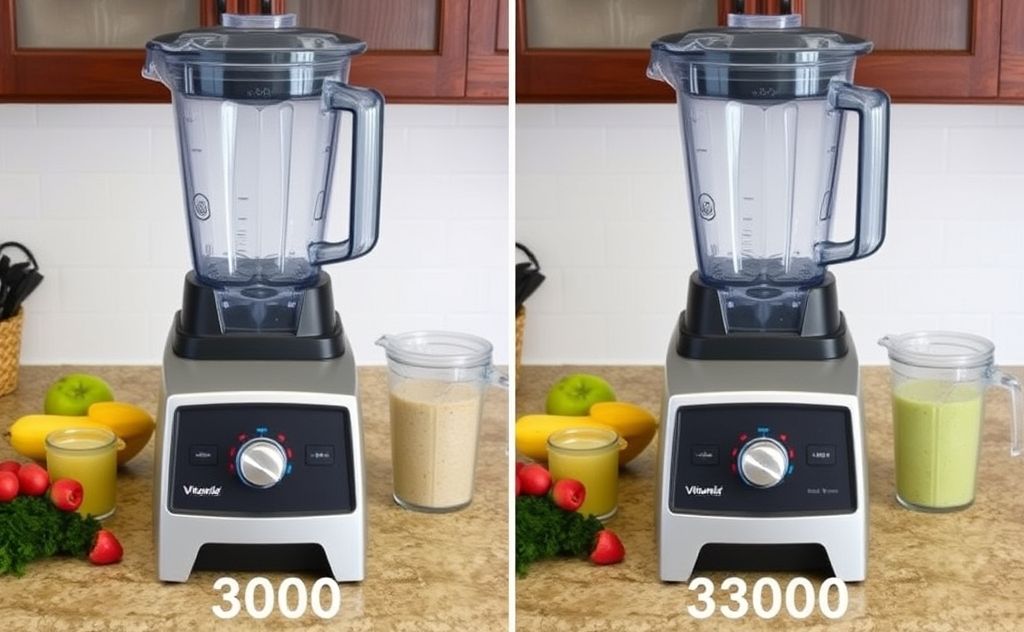 Performance comparison Vitamix 750 A3500