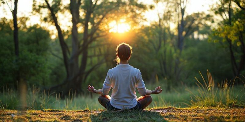 Meditasyon yapan insan