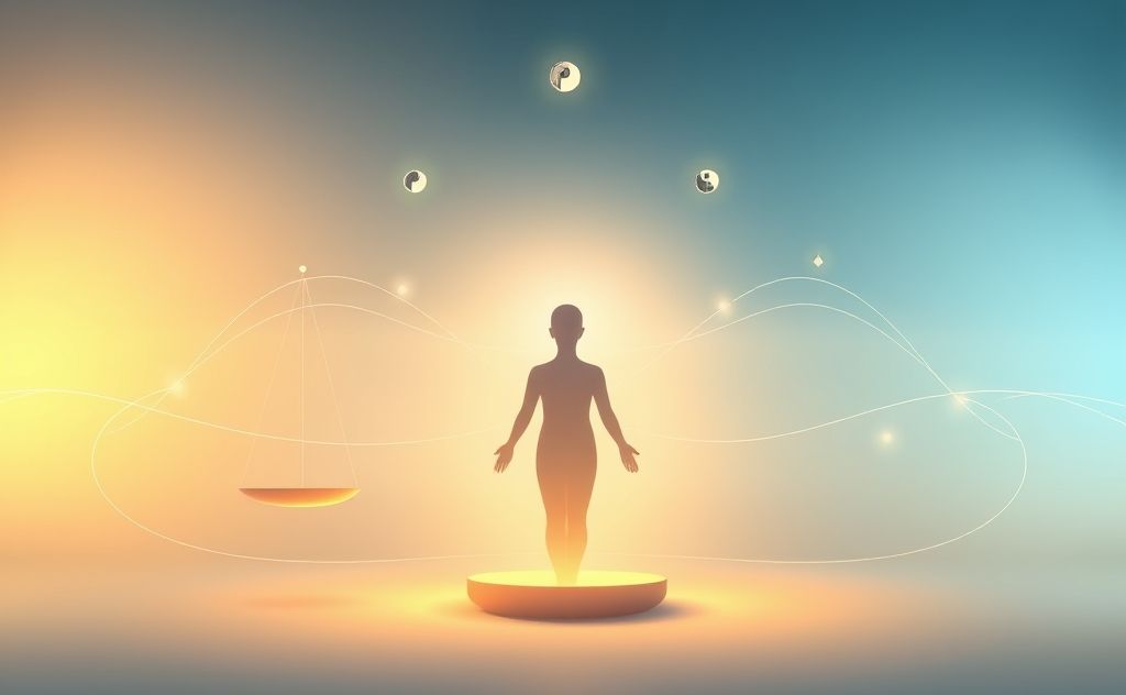 Personal energy tracking with balance symbols