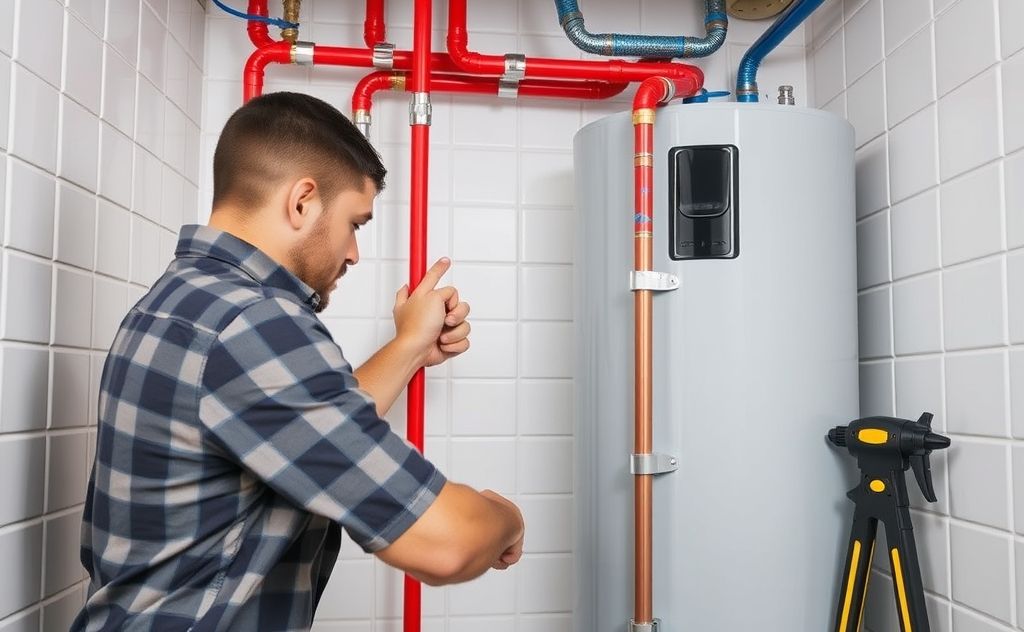 Pex pipe installation for electric water heater safety