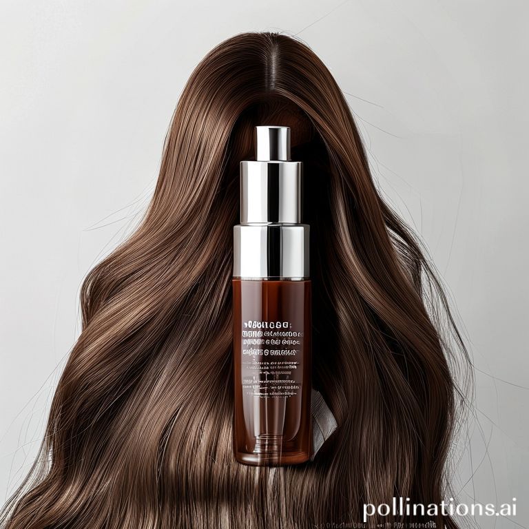 Scientist analyzing hair follicles under a microscope