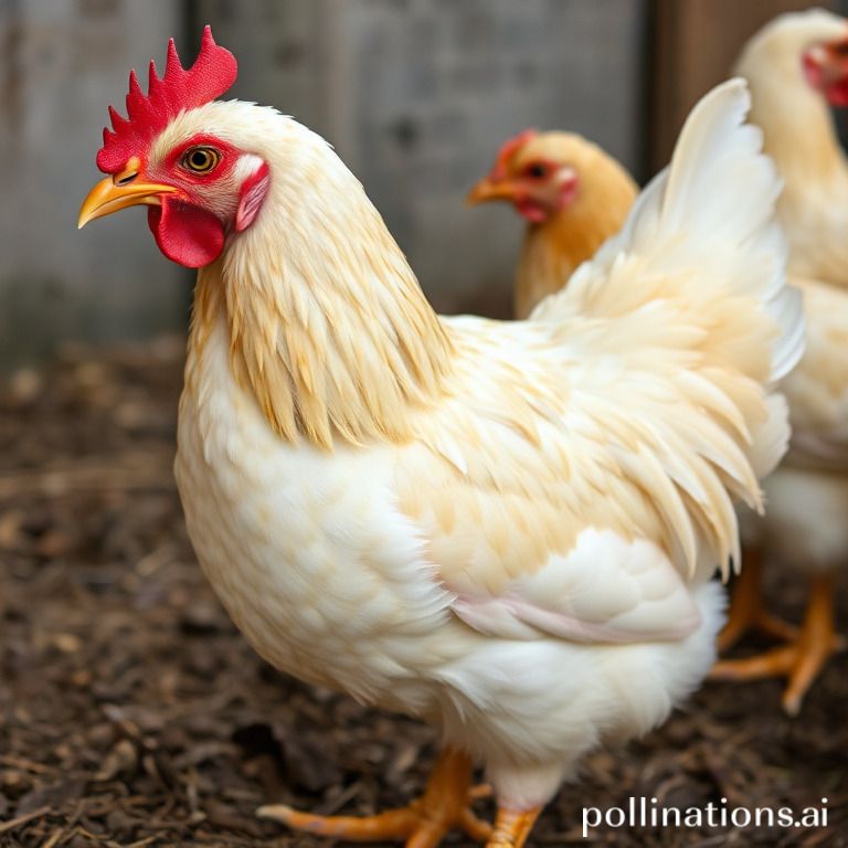 Mature chicken signs