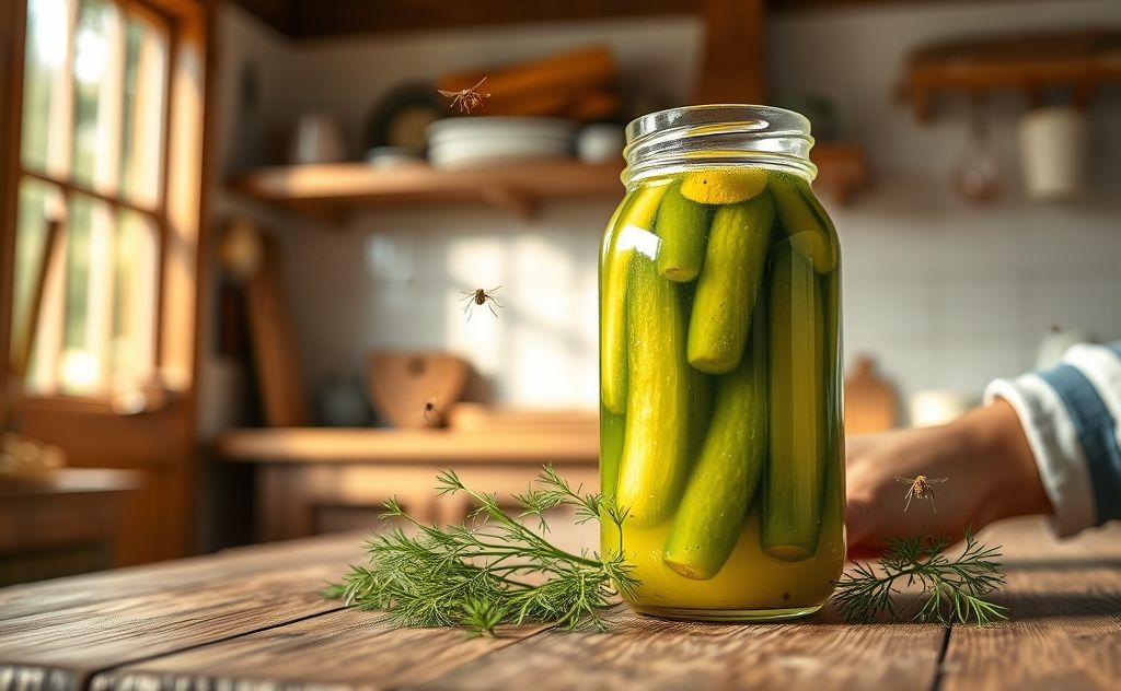 Pickle juice as a natural mosquito repellent